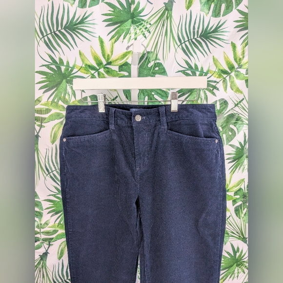 Talbot's Simply Flattering Straight Corduroy Navy Pant (Size: 8) 15oz - Picture 3 of 9